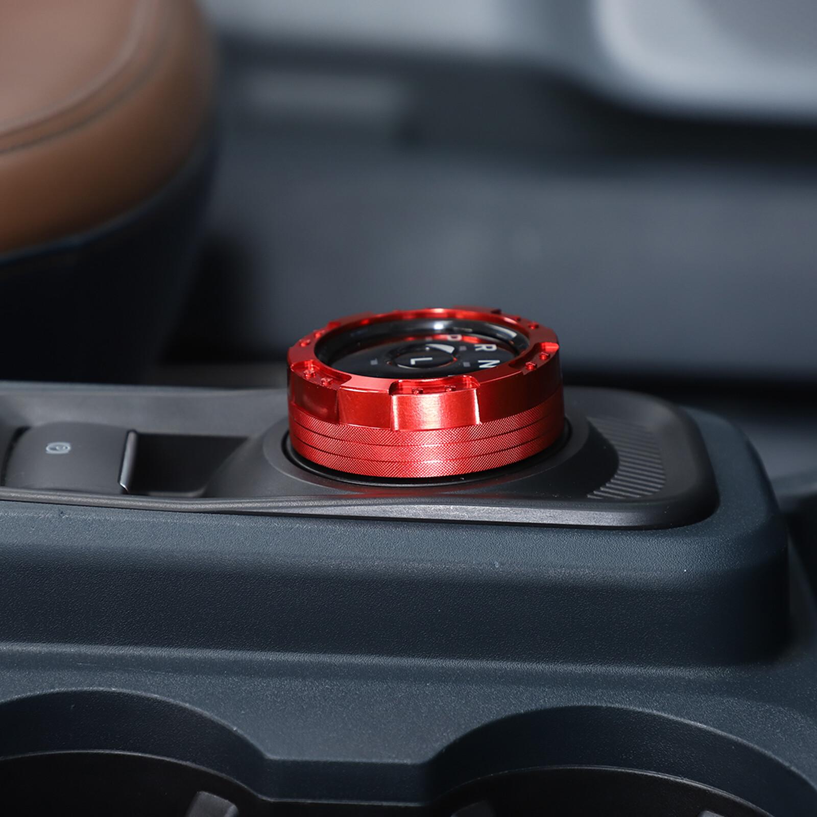 Red Interior Car Gear Shift Knob Cover Ring Trim For Ford Maverick -