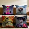 Love D-Death Robots Cushion Cover Multi-Scene Pillow Cover for Home & Car - Reversible, Soft & Durable for Daily Use