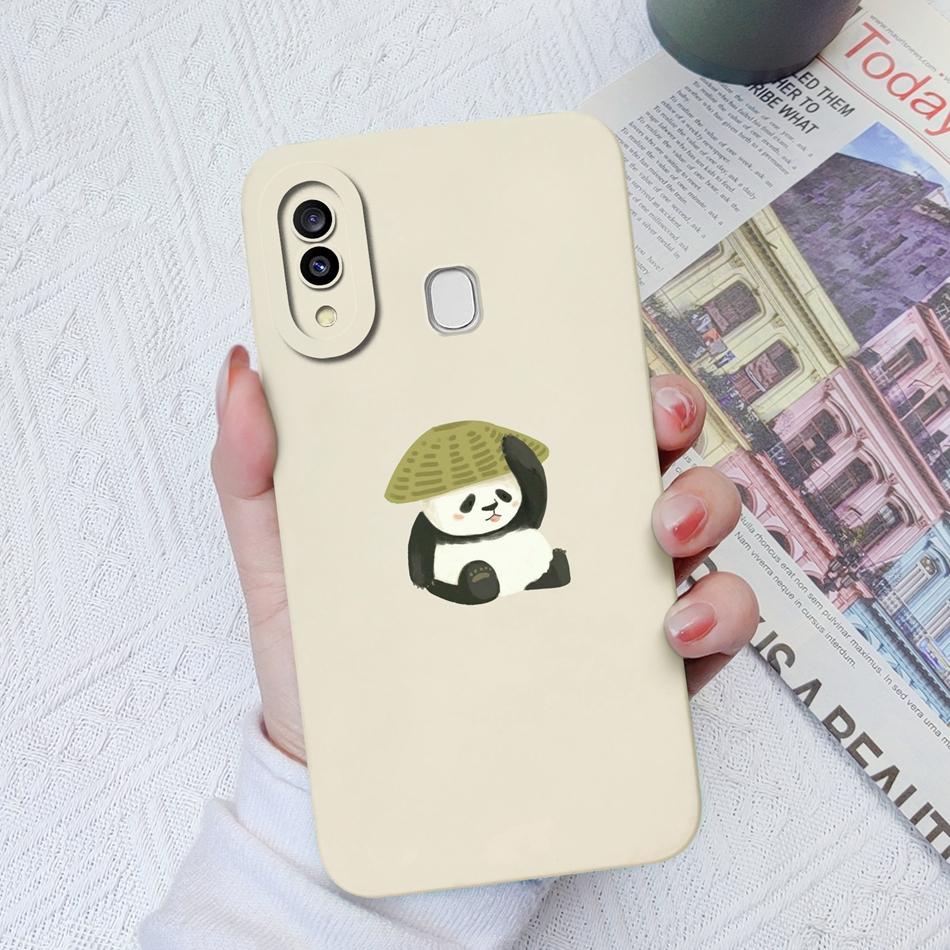 Case For Samsung Galaxy A30 A30S Artistic Style Soft Smooth Liquid Silicone Camera Protective Back Cover For Samsung A30S Funda