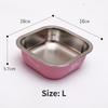 Non-slip Dog Bowls for Small Medium Large Dog Feeder Bowls and Drinkers Stainless Steel Pet Feeders Pets Dogs Accessories