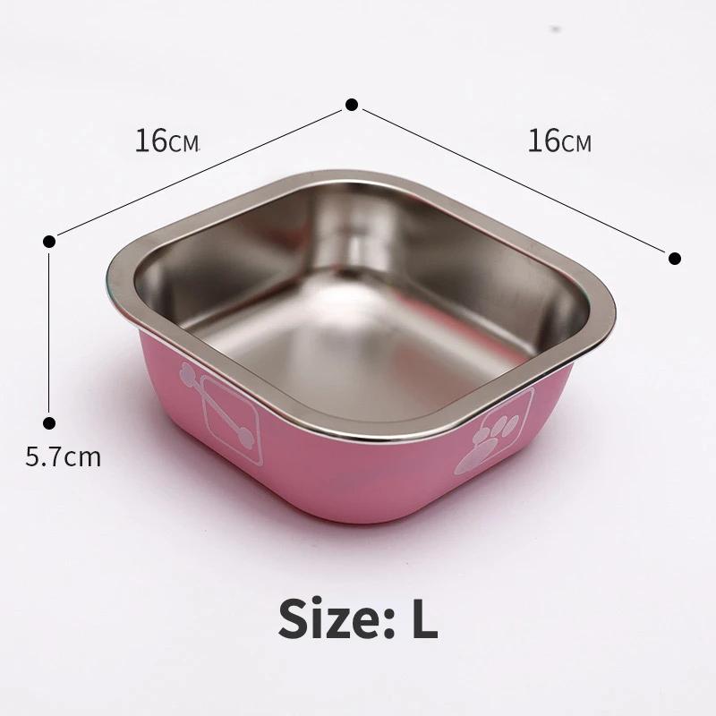 Non-slip Dog Bowls for Small Medium Large Dog Feeder Bowls and Drinkers Stainless Steel Pet Feeders Pets Dogs Accessories