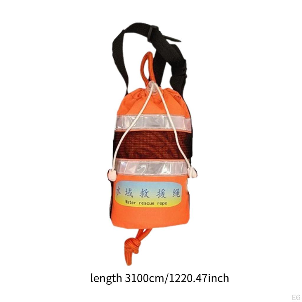 Throwable Rope Throw Bag High Visibility Portable for Swimming Rafting Kayak