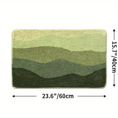 1pc Luxurious Plush Bath Mat - Non-Slip, Ultra-Absorbent, Machine-Washable Rug for Bathroom & Living Room Comfort