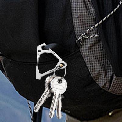 Triangle Hanging Buckle Stainless Steel Tent Light Hangers Multifunctional Lantern Stand Hooks for Outdoor Hiking Camping