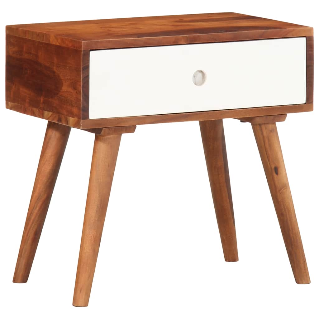 Side Table 45 X 30 X 45 Cm Solid Acacia Wood