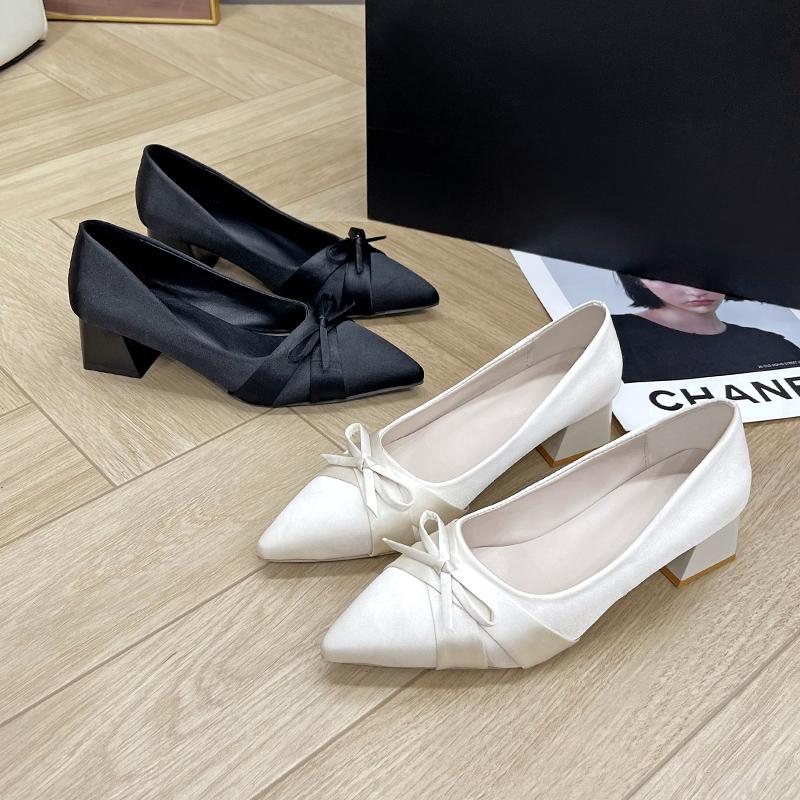 Fashion Fashionable Woman Comfortable and Elegant Style Female Footwear Pointed Toe Summer Dress on Heels New Sweet High Spring Pumps