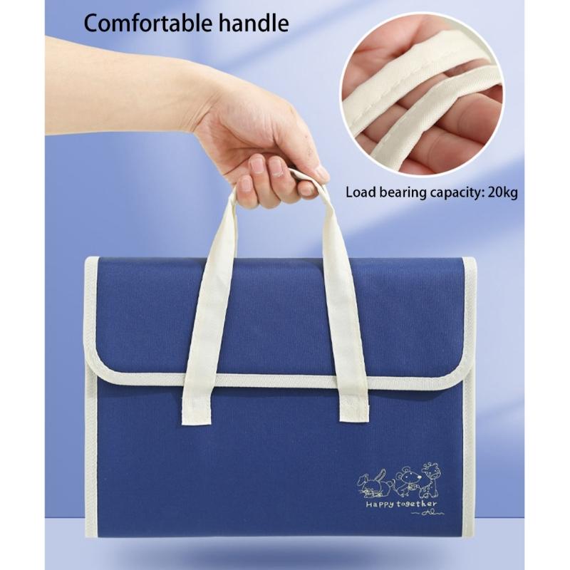 Folder Organowy A4 Folder na Dokumenty z Etykietami Folder Plikowy Organizery na Dokumenty Torba do Przechowywania Dokumentów dla Ucznia