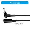 USB C Female to DC6.0x3.7mm Tip 6.0mm 3.7mm Power Cable PD Automatic Identification Chip Cord for Laptops