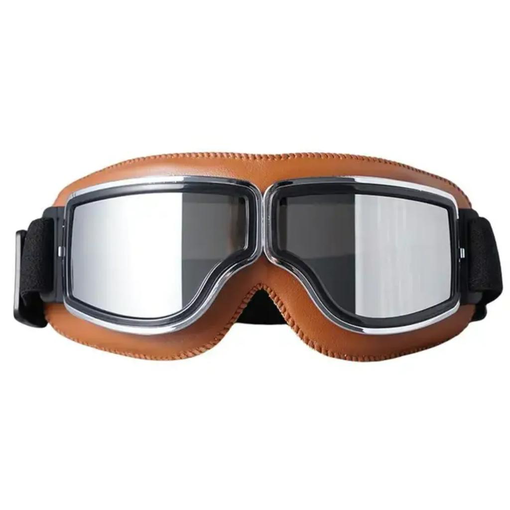Motorcycle Glasses Motocross Sunglasses Cycling Glasses Protective Vintage Helmet Goggles Driver Driving Leather Goggles