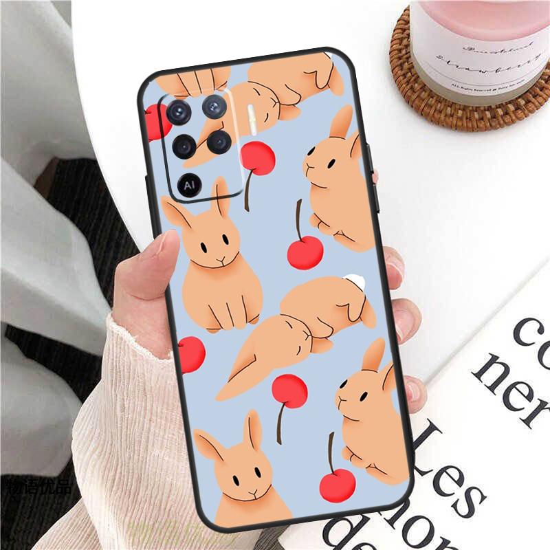 

Bunny Rabbits Case For Oppo A98 A58 A78 A18 A38 A60 A80 A40 A77 A57 A17 A74 A54 A94 A96 A76 A16 A15 A5 Pro OPPO A18 4G