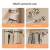 Two Commercial Clothes Hanger Storage Racks, Adjustable Length, No Need for Punching, Solid Material, Simple Style, Saving Space. Household Hangers