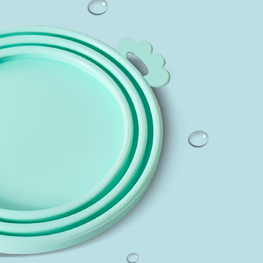 2 Piece Pet Food Jar Lids Universal Silicone Cat & Dog Food Jar Lids 1 Piece, Fits 3 Standard Size Jar Lids, Canning Lids Freshness Silicone Lids