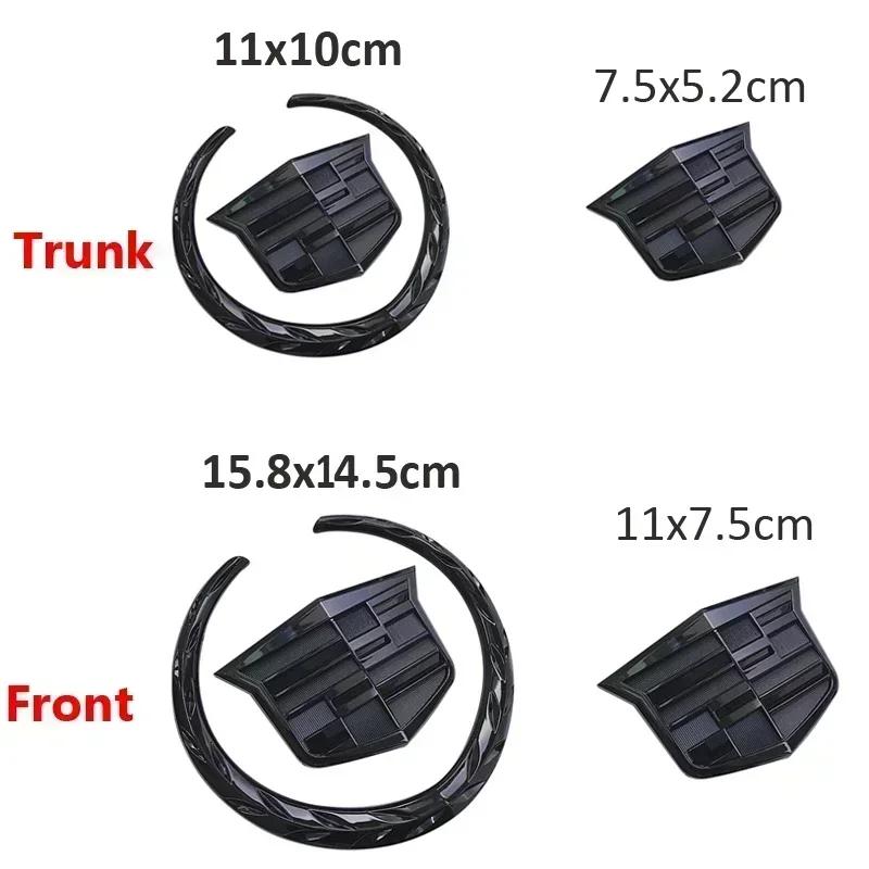 3D Chroom Embleem Auto Achterklep Kofferbak Voor Grille Badge voor Cadillac SRX ATS XTS 2025 2024 2023 Auto Sticker Accessoires