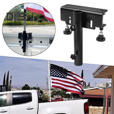Truck Flag Pole Mounting Bracket No Drilling Required Up To 1.2" Diameter Flagpole Holder for Pickup Trucks