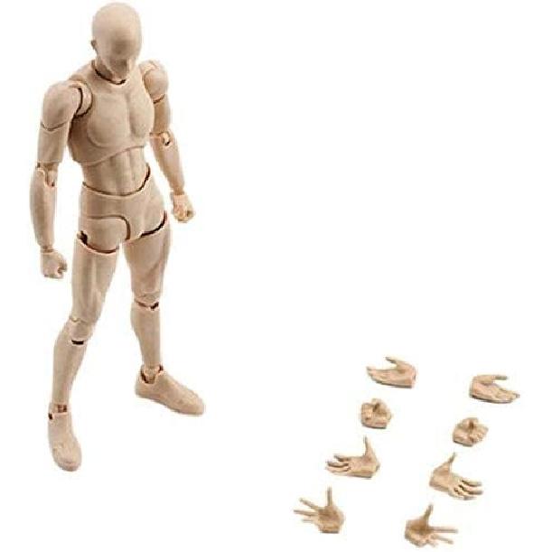 Набор фигурок-манекенов INSO Body-kun, Модели фигурок для художников, 5,9 дюйма (кожа) кремовый