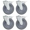 Day and Night - Day and Night Swivel Casters with Pin Hole 24 Pack 125mm