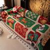  Christmas Cartoon Sofa Cover Cloth Towel Anti Cat Scratch and Anti Slip Sofa Cover Skin Friendly Suitable for All Seasons