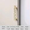 New French Style Wardrobe Door Handle Gold Creative Hammer Pattern Light Luxurious Cabinet Door Handle Drawer Handle