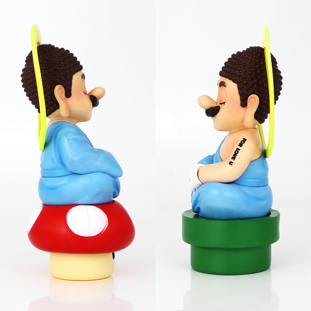 Super Mario Charming Anime Figurine Display With Colorful Water Pipe Style Mario