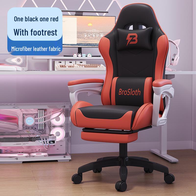 Sedia Ergonomica Reclinabile per E-sports 835A - Regolabile, Comoda Seduta Girevole da Gaming per Sedute Prolungate