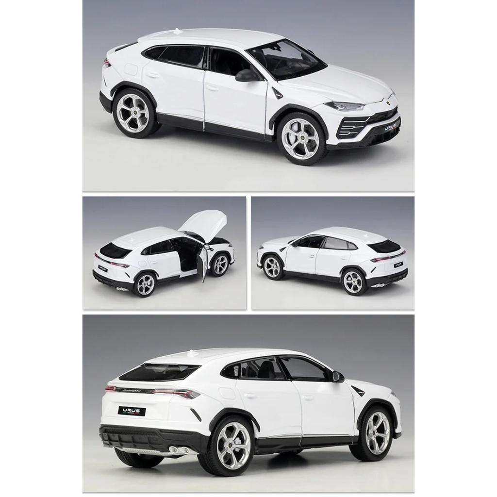 WELLY 1/24 Lamborghini URUS SUV Alloy Sports Car Model Diecasts Metal Racing Car Vehicles Model Simulation Collection Kids Gifts
