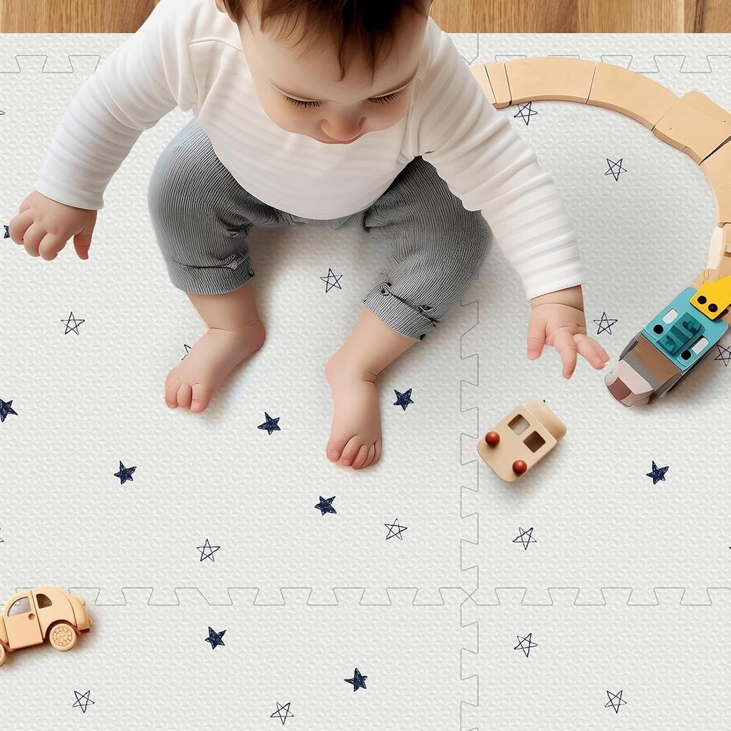 Baby Foam Play Mat, PIGLOG 72x48 Baby Crawling Mat, Floor Mats for Kids for Infants with Interlocking Floor Tiles, Toddler Playm