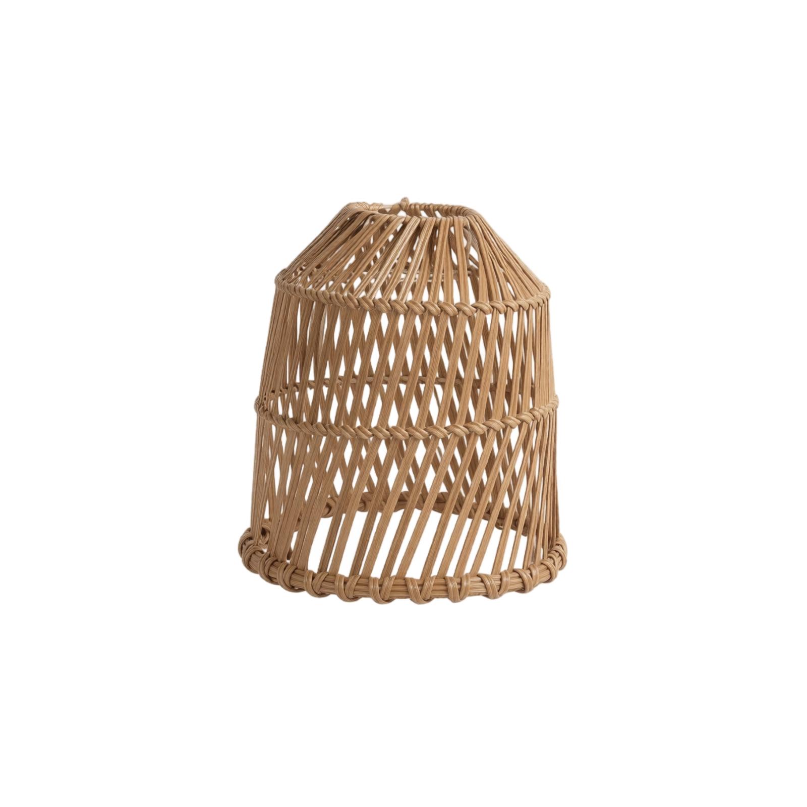 

Handwoven Rattan Pendant Lamp Shade Vintage Style Decorative Lighting Fixture Cover for Ceiling Lights Rustic Bohemian Design One Size