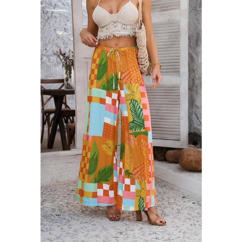 Women's Summer Pomichia Holiday Printed Casual Pants