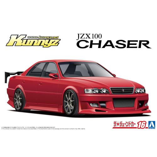 Aoshima Bunka Kyozai 1/24 The Tuned Car Series No.16 Toyota Kunny'z JZX100 Chaser Tourer V '98 Plastic Model Car