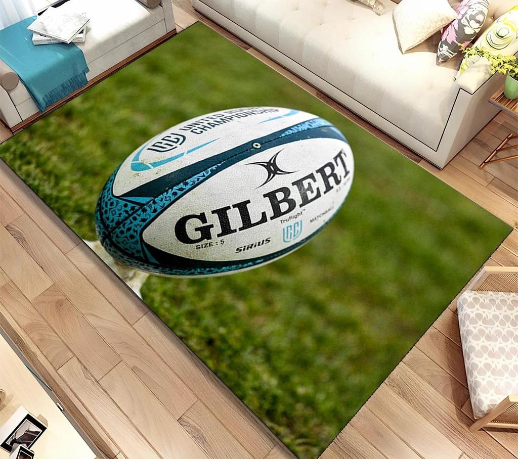 American Football Field Carpet Non-slip Resistant Rug Machine Washable Waterproof Mat Living Room Outdoor Garden Yard Decor Rugs