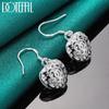 Heart Pendant Earrings Silver Fashion Jewelry