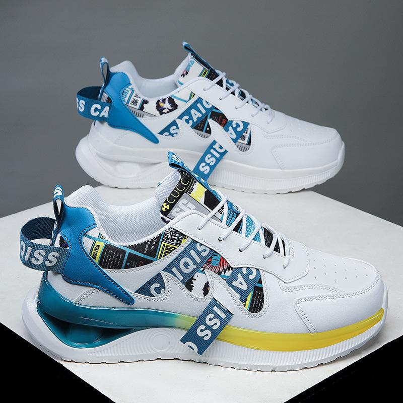 Shoes Men's Tide 2025 Spring New Breathable Couple Student Dad Shoes ins Running Sneakers Korean Men's Shoes