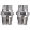 2pcs Fan Nozzle Stainless Steel Wide Coverage Area Compact Practical Uniform Atomization Sprayer