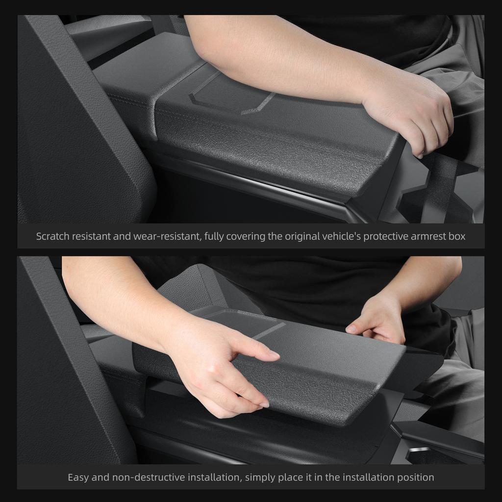 For Tesla Cybertruck 2025 2025 Armrest Box Protective Cover Central Control Armrest TPE Protector Mat Car Interior Accessories