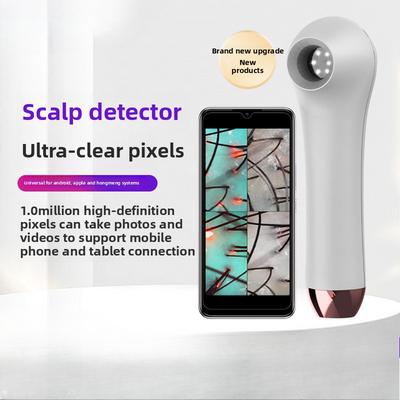Détecteur de cuir chevelu haute définition Instrument d'inspection Analyse intelligente Follicule pileux Détecteur de cheveux Analyseur