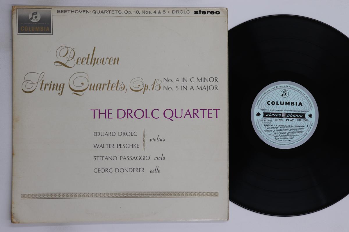 

LP Record DROLC STRING QUARTETT - Beethoven Quartet No4 In C Minor Op SAX2530 COLUMBIA UK Classical Used