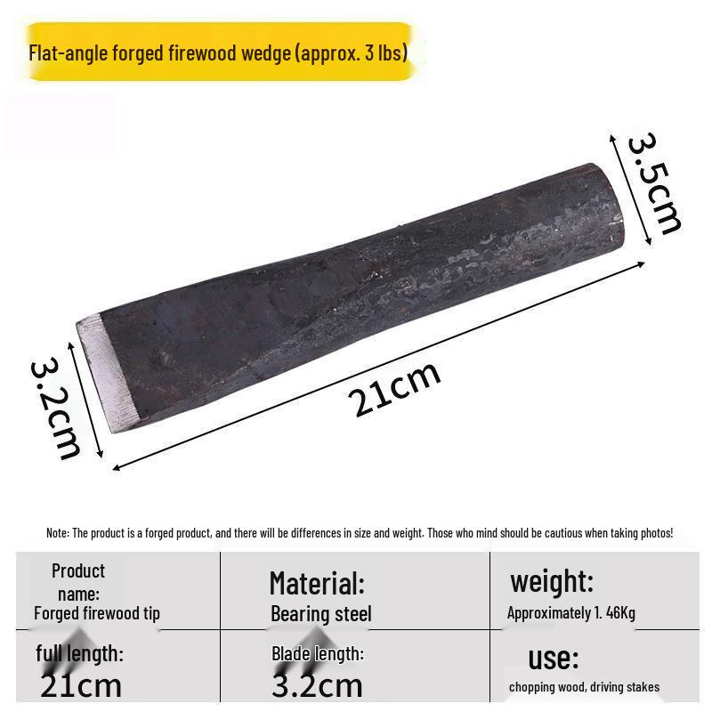 Firewood Splitter Hand-Forged All-Steel Large Wood Splitting Tool - Durable and Efficient