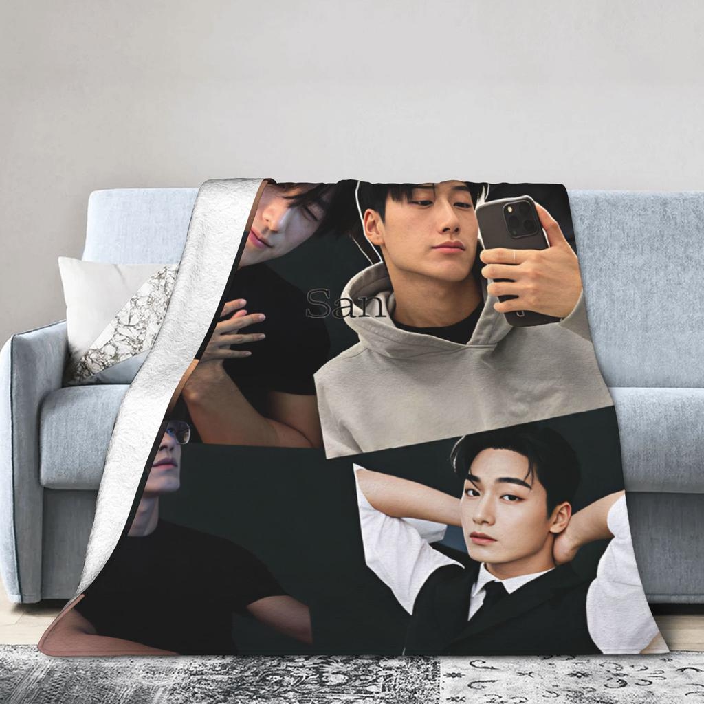 Choi San Singer Blanket Quality Warm Soft Throw Blanket Spring Girls Boys Outdoor Print Bedspread