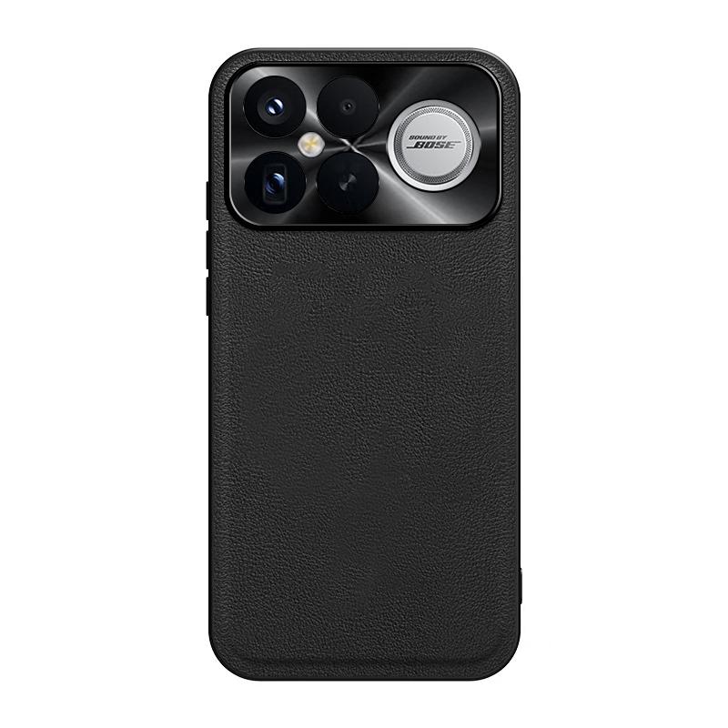 

Retro Leather Wireless Charging Magnetic Ring Case For Poco F8 Ultra F8 Pro F7 Pro M7 Pro X7 Pro F6 F5 X5 F4 F3 Protect Cover Poco F3