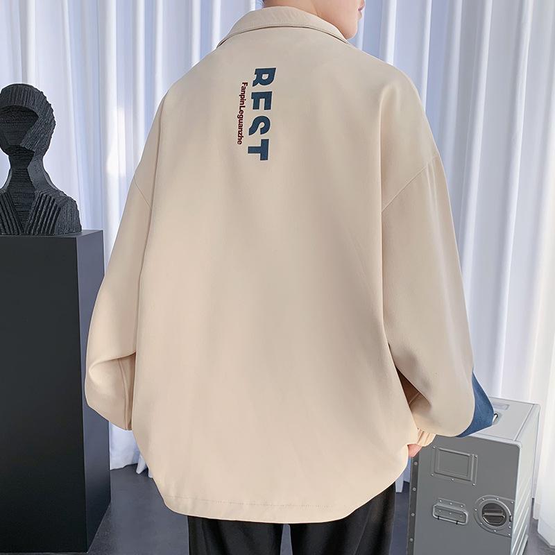 Men Hip Hop Street Patchwork Sports Jacket Loose Outwear Casual Turn Down Collar Jackets Trend Couples Coat Male Jacket Plus Size