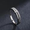Modian Real 925 Sterling Silver Double Deck Line Fashion Clear CZ Rings For Women Luxury Wedding Jewelry