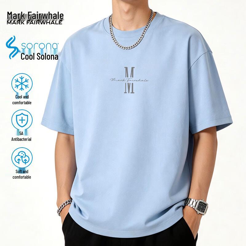 

Mark Fairwhale Men s Cool-Feel Anti-Wrinkle Short Sleeve T-Shirt M