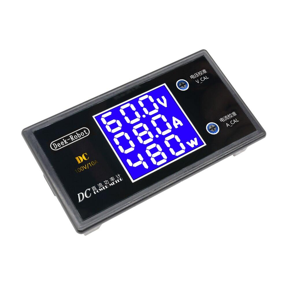 1PC LCD Digital Voltmeter Ammeter Wattmeter Voltage Current Power Meter Volt Detector Tester Monitor DC 0 To 100V 10A 1000W