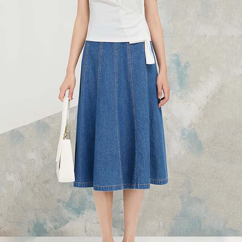 JESSIE Slimming Denim Skirt S