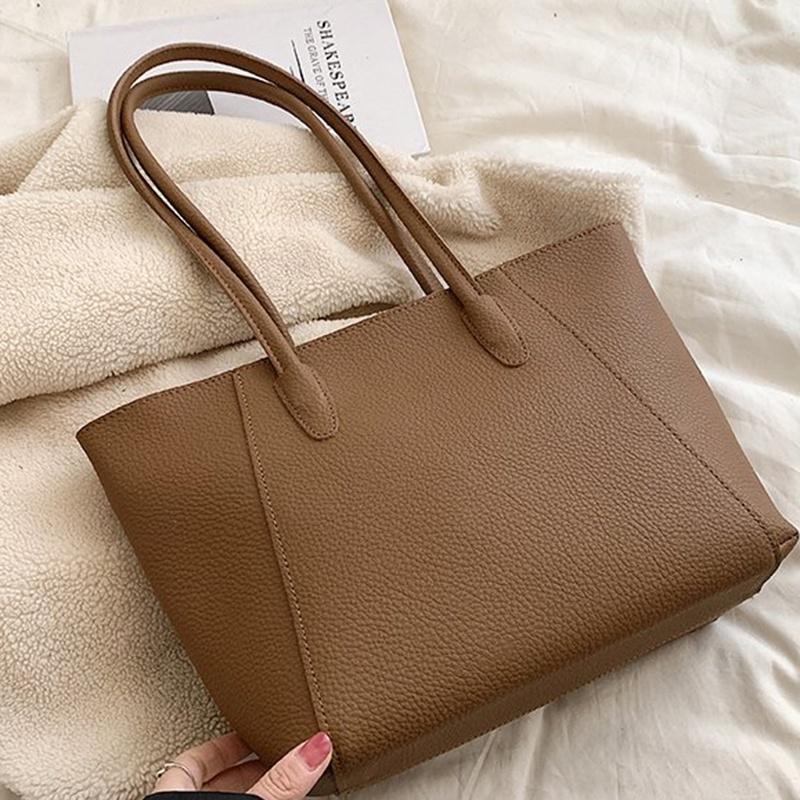 IELGY Простая вместительная сумка-мессенджер в стиле ретро для женщин. коричневый — фото 3