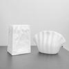 Plastic Flower Vase Modern Simple White Vase Home Room Decoration Ornaments Artistic Plant Pot Interior Decor Table Ornament