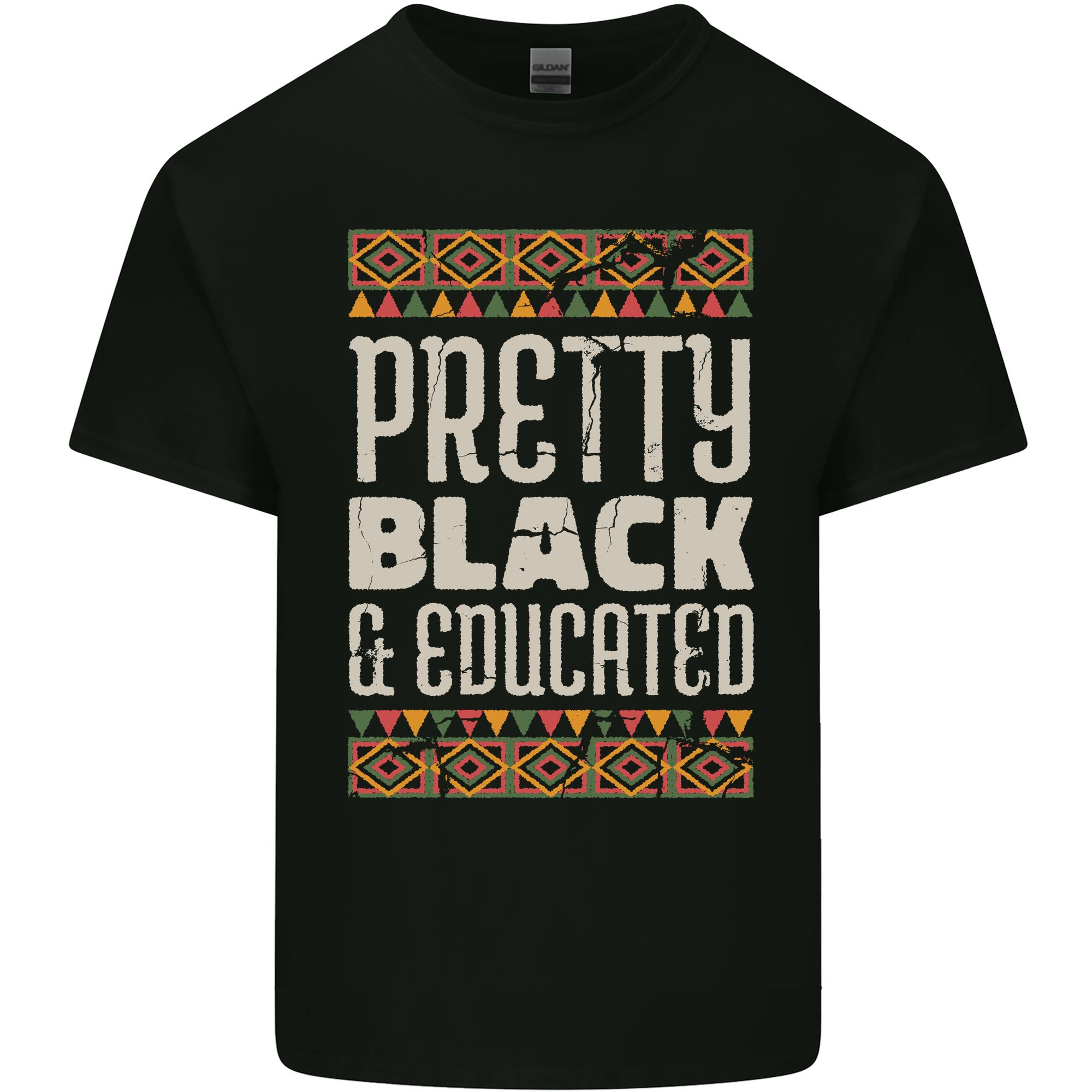 African Unisex Pretty Black Educated Unisexs Light Cotton TShirt S