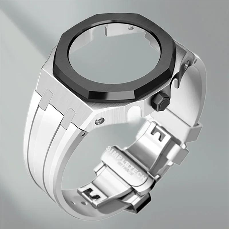 Mod Kit GEN5 GA2100 Metal Bezel for G shock Casioak Modification 4th Generation Rubber&Steel Watch Case Strap GA-B2100 2110