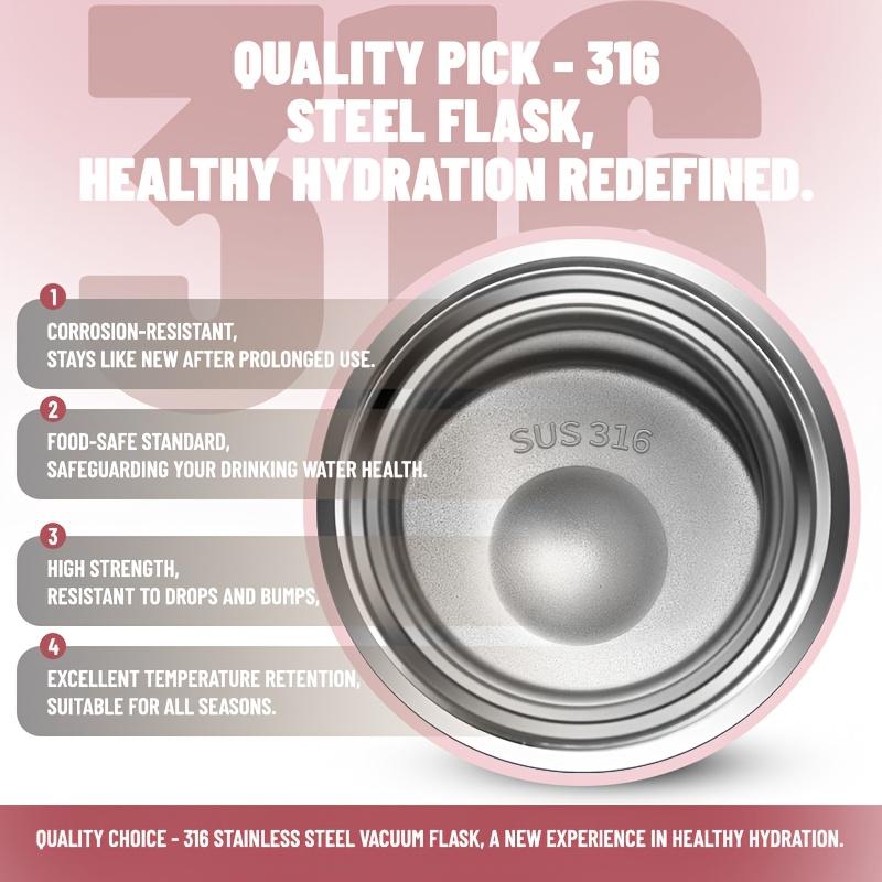 Good-looking 316 Stainless Steel with Insulated Bottle Cup and Suitable for Camping, Cycling, Office and Home-Four Seasons Drinks