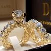 Trendy European & American Women’s Round Diamond Fashion Couple Rings